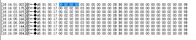 串口屏数据示例