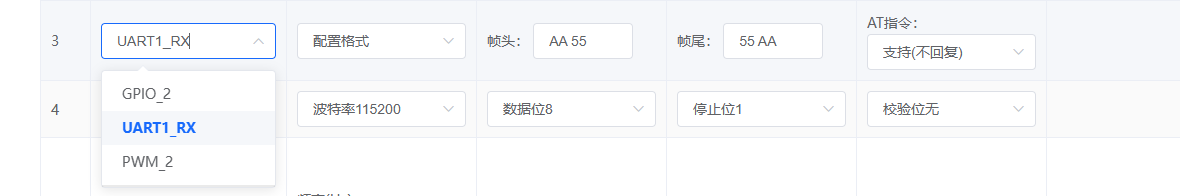 UART1_RX引脚配置