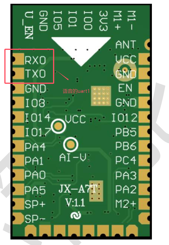 语音模块UART1引脚