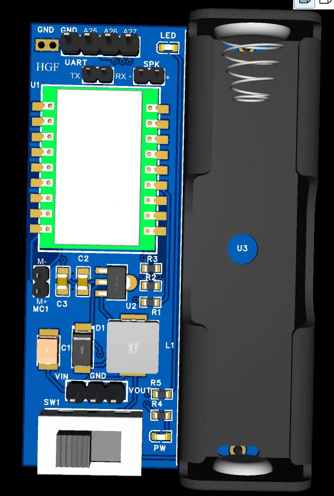 CI-03T开发板布局