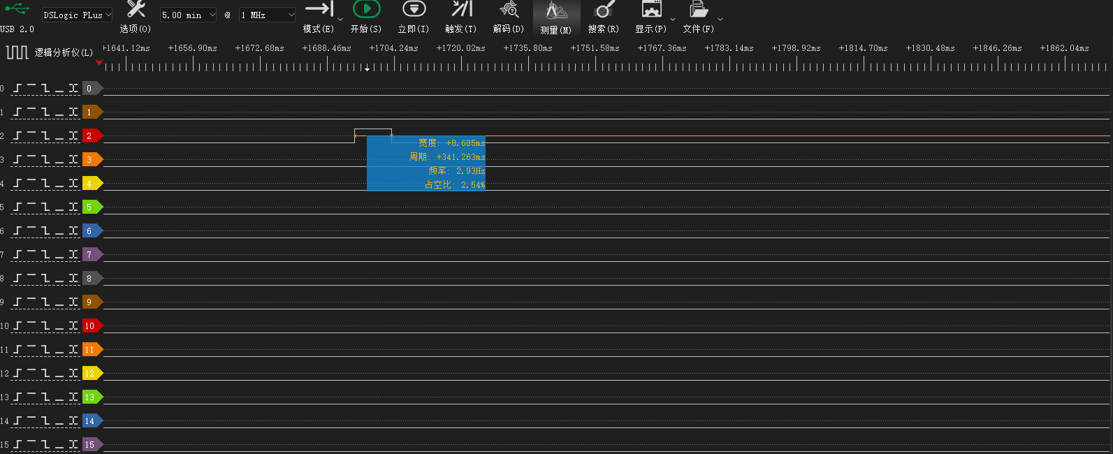 唤醒时8-10ms高电平