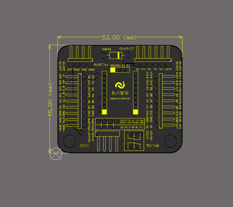 CI-33T转接板PCB设计图